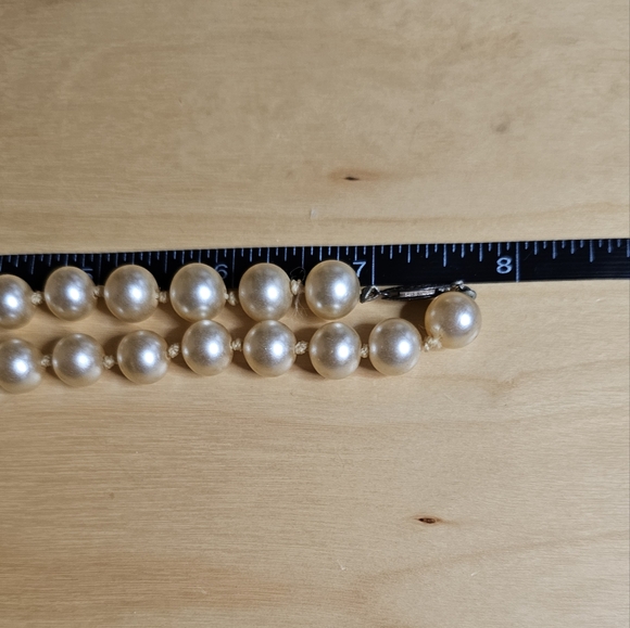 Vintage Sterling silver champagne glass pearls - Picture 7 of 7